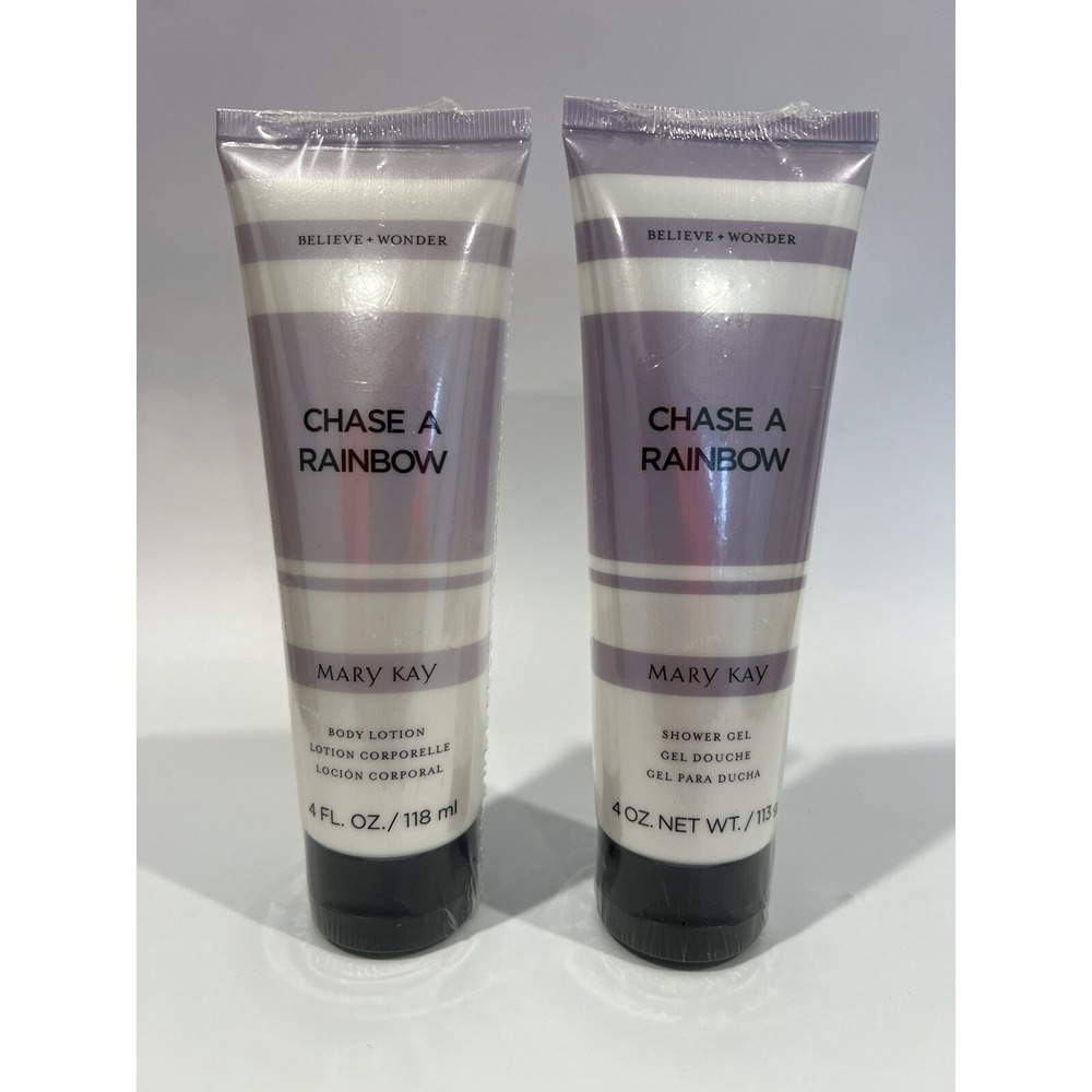 Mary Kay Believe & Wonder Chase a Rainbow Body Lotion & Shower Gel 4 FL OZ NIP
